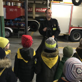 Bajkowa Kraina z wizytą w Straży Pożarnej i zajęcia Bezpieczny Dom, listopad 2019